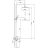 Душевая стойка со смесителем FRAP H89 F2489-6