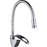 Смеситель для кухни FRAP F4303-1 с гибким изливом хром