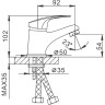 Смеситель для умывальника FRAP F1039-В хром F1039-B